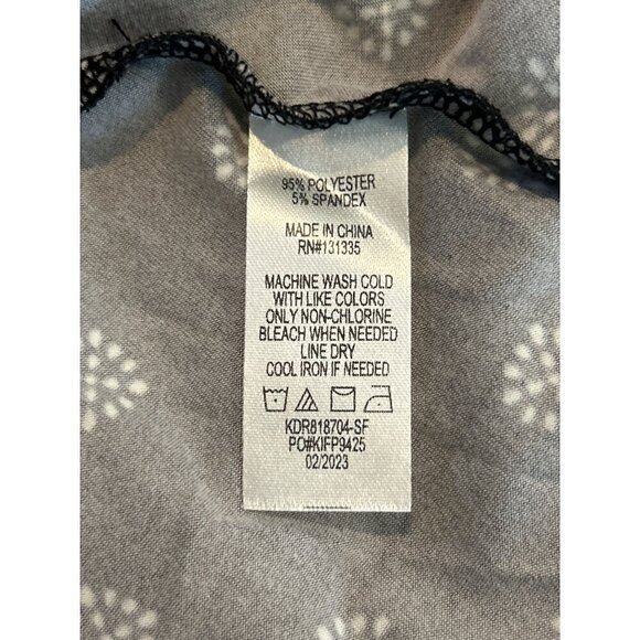 Nine Britton Women's Brushed Knit Sun Dress Black White Size 1X NWT - Picture 7 of 9